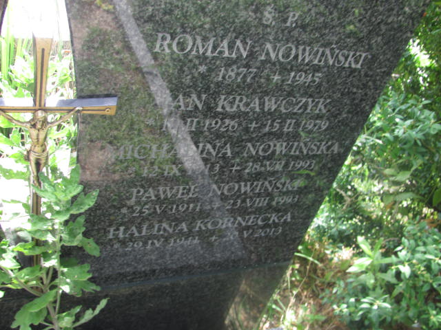 Roman Nowiński 1876 Kraków-Salwator - Grobonet - Wyszukiwarka osób pochowanych