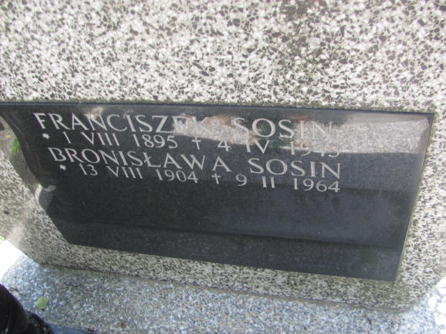 Franciszek Sosin 1895 Kraków-Salwator - Grobonet - Wyszukiwarka osób pochowanych