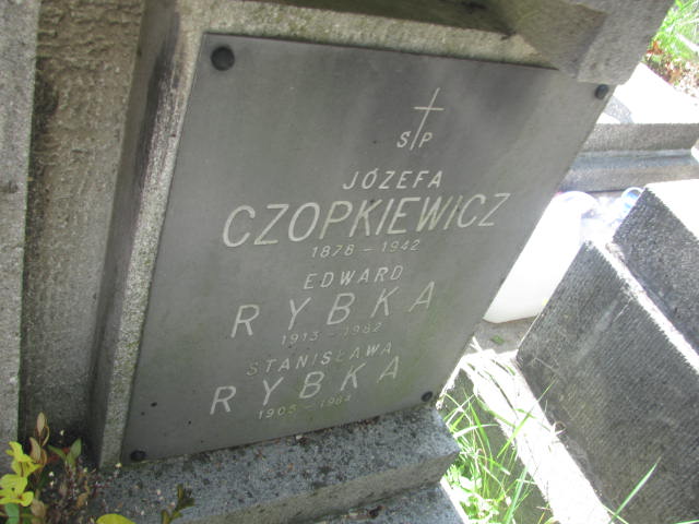 Józefa Czopkiewicz 1877 Kraków-Salwator - Grobonet - Wyszukiwarka osób pochowanych