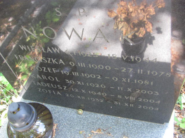 Wiesław Nowak 1925 Kraków-Salwator - Grobonet - Wyszukiwarka osób pochowanych