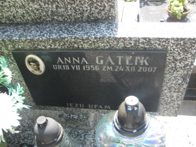 Anna Gatlik 1956 Kraków-Salwator - Grobonet - Wyszukiwarka osób pochowanych