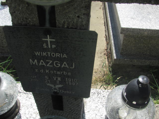  Mazgaj 1910 Kraków-Salwator - Grobonet - Wyszukiwarka osób pochowanych