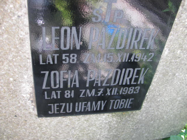 Zofia Pazdirek Kraków-Salwator - Grobonet - Wyszukiwarka osób pochowanych