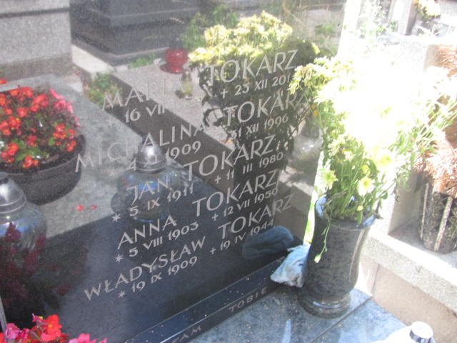 Anna Tokarz 1903 Kraków-Salwator - Grobonet - Wyszukiwarka osób pochowanych