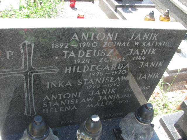 Tadeusz Janik 1923 Kraków-Salwator - Grobonet - Wyszukiwarka osób pochowanych