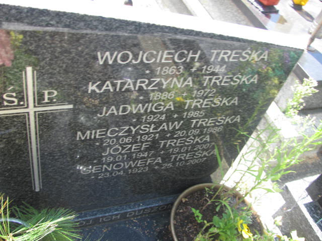 Wojciech Treśka 1862 Kraków-Salwator - Grobonet - Wyszukiwarka osób pochowanych