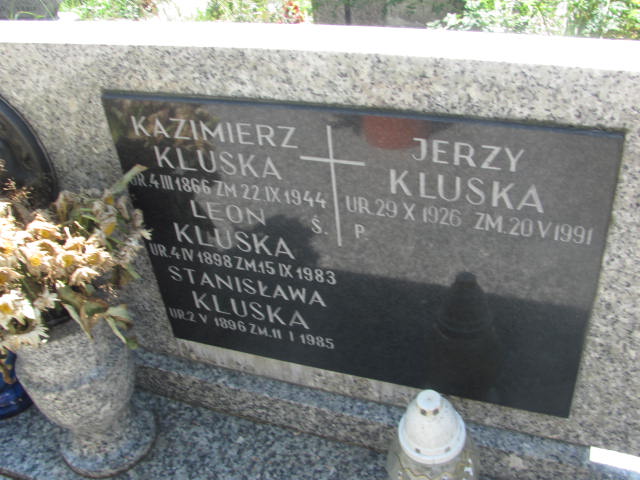 Kazimierz Kluska 1866 Kraków-Salwator - Grobonet - Wyszukiwarka osób pochowanych