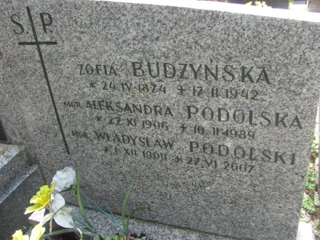 Zofia Budzyńska 1874 Kraków-Salwator - Grobonet - Wyszukiwarka osób pochowanych