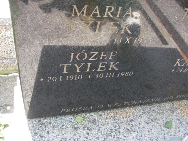 Maria Tylek 1908 Kraków-Salwator - Grobonet - Wyszukiwarka osób pochowanych