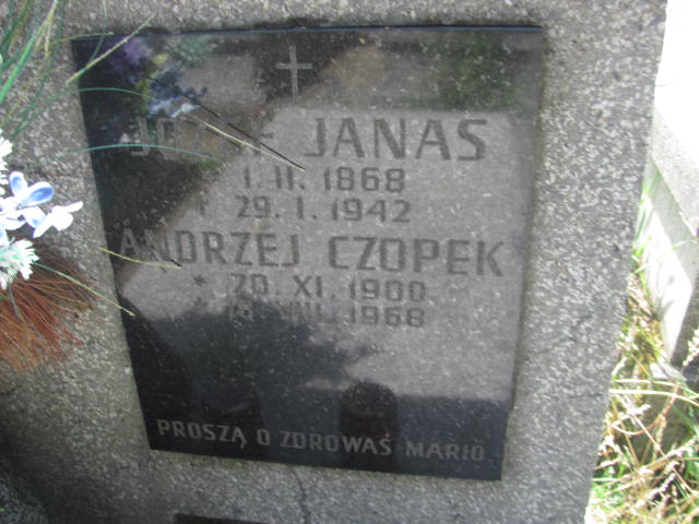 Józef Janas 1868 Kraków-Salwator - Grobonet - Wyszukiwarka osób pochowanych