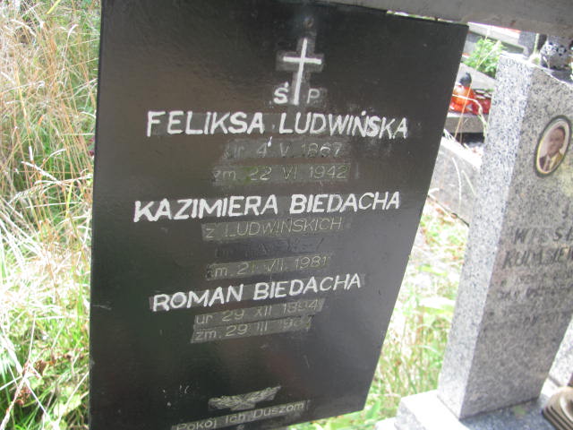 Feliksa Ludwińska 1867 Kraków-Salwator - Grobonet - Wyszukiwarka osób pochowanych