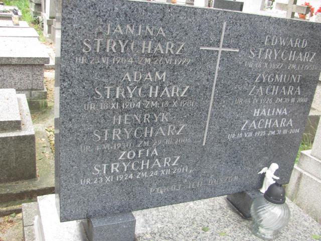 Zofia Strycharz 1924 Kraków-Salwator - Grobonet - Wyszukiwarka osób pochowanych