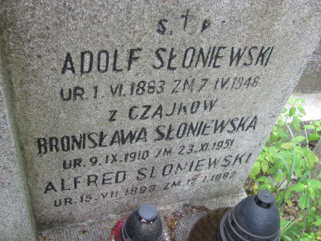 Adolf Słoniewski 1863 Kraków-Salwator - Grobonet - Wyszukiwarka osób pochowanych