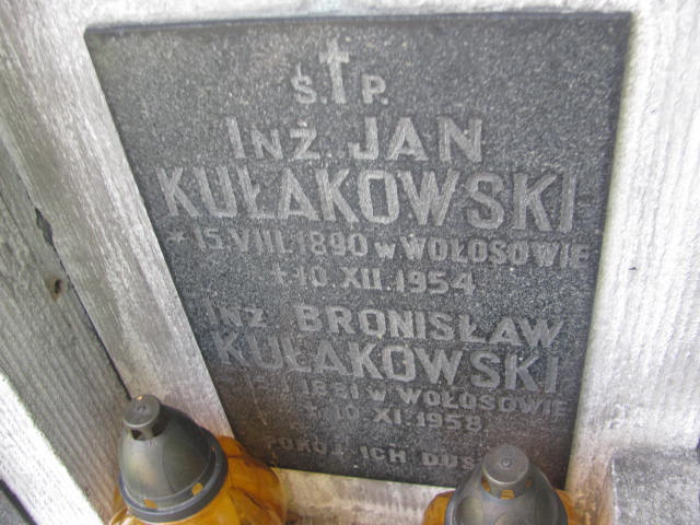 Jan Kułakowski 1890 Kraków-Salwator - Grobonet - Wyszukiwarka osób pochowanych