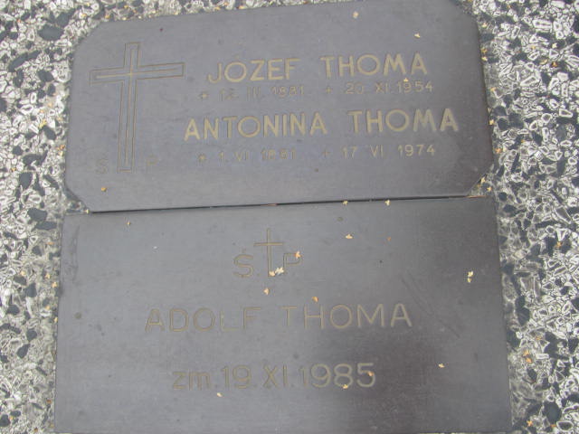 Józef Thoma 1881 Kraków-Salwator - Grobonet - Wyszukiwarka osób pochowanych