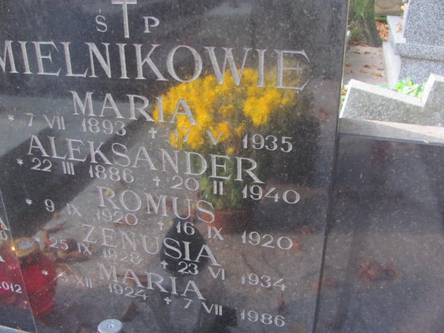 Aleksander Mielnik 1886 Kraków-Salwator - Grobonet - Wyszukiwarka osób pochowanych