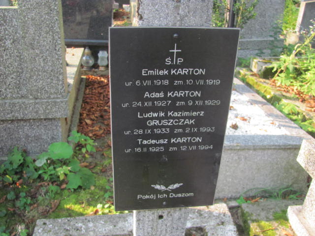 Adam Karton 1927 Kraków-Salwator - Grobonet - Wyszukiwarka osób pochowanych