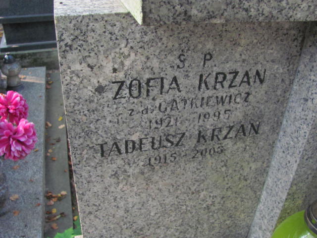 Zofia Krzan 1921 Kraków-Salwator - Grobonet - Wyszukiwarka osób pochowanych