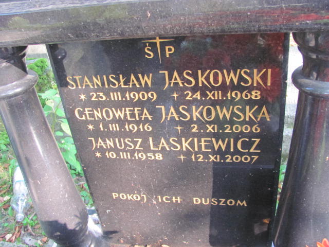 Stanisław Jaskowski 1909 Kraków-Salwator - Grobonet - Wyszukiwarka osób pochowanych