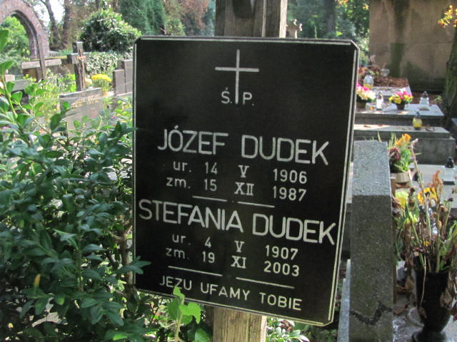 Stefan Dudek 1935 Kraków-Salwator - Grobonet - Wyszukiwarka osób pochowanych