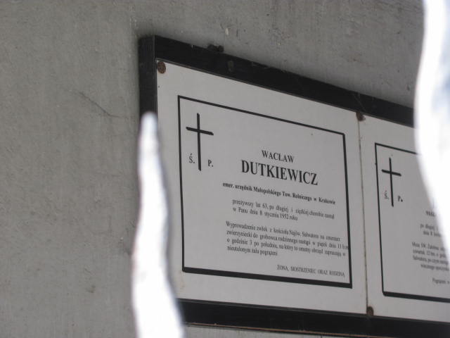 Maria Dutkiewicz Kraków-Salwator - Grobonet - Wyszukiwarka osób pochowanych