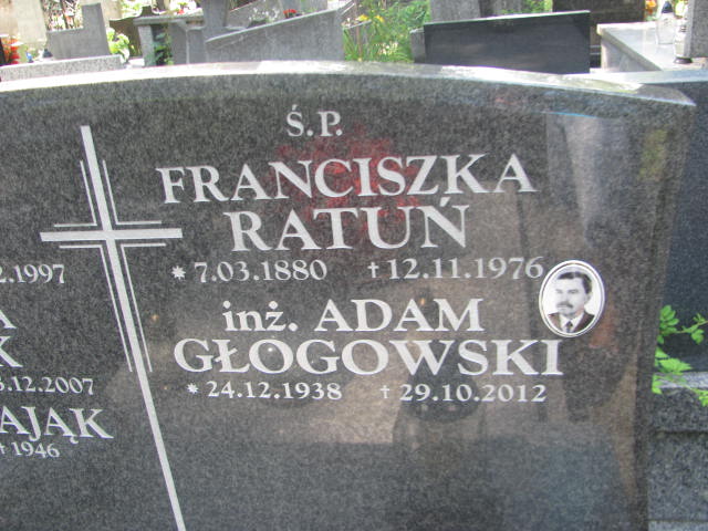 Adam Głogowski 1938 Kraków-Salwator - Grobonet - Wyszukiwarka osób pochowanych