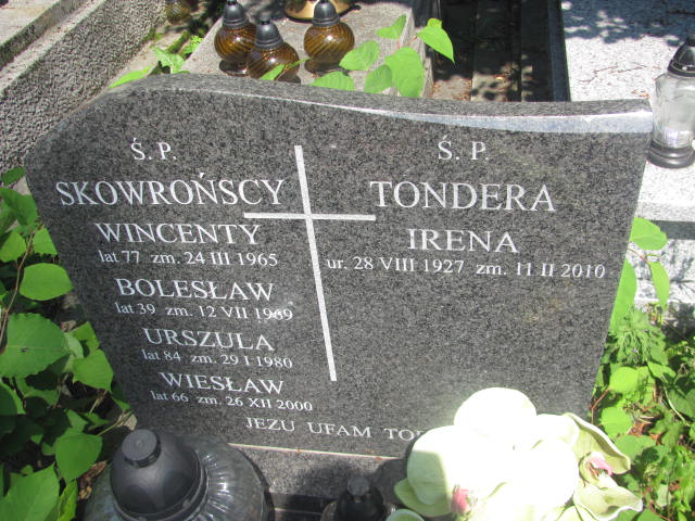 Urszula Skowrońska 1895 Kraków-Salwator - Grobonet - Wyszukiwarka osób pochowanych