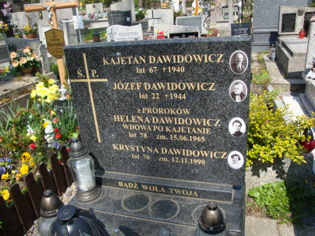 Józek Dawidowicz Kraków-Salwator - Grobonet - Wyszukiwarka osób pochowanych
