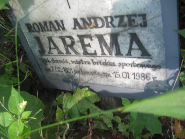 Roman Andrzej Jarema 1931 Kraków-Salwator - Grobonet - Wyszukiwarka osób pochowanych