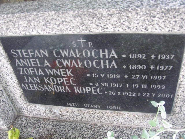 Aleksandra Kopeć 1922 Kraków-Salwator - Grobonet - Wyszukiwarka osób pochowanych