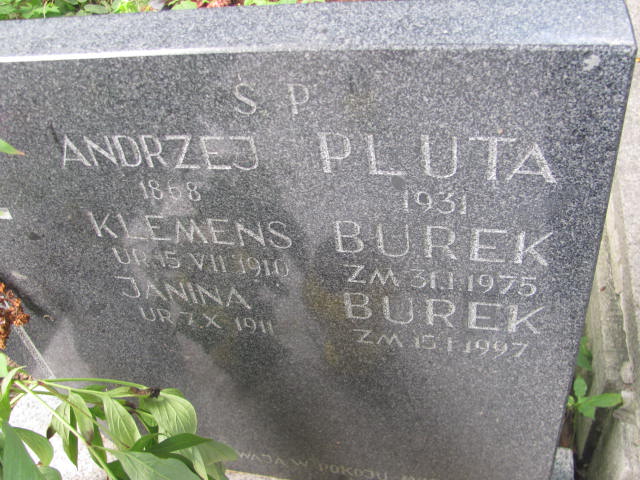 Andrzej Pluta 1867 Kraków-Salwator - Grobonet - Wyszukiwarka osób pochowanych