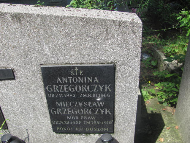 Mieczysław Grzegorczyk 1907 Kraków-Salwator - Grobonet - Wyszukiwarka osób pochowanych