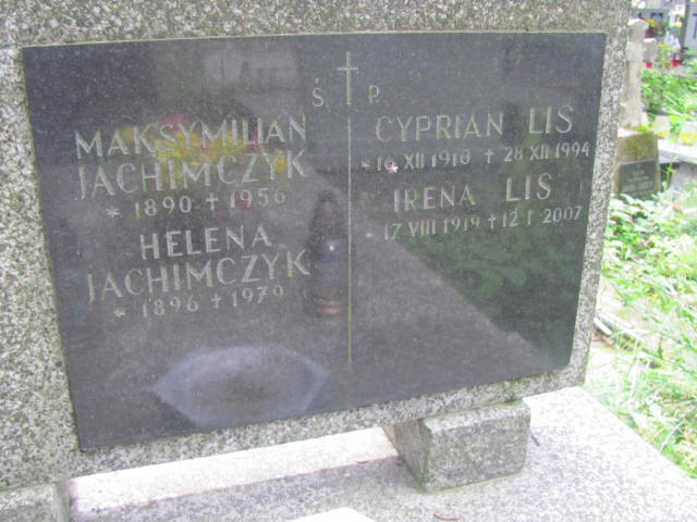 Irena Lis 1919 Kraków-Salwator - Grobonet - Wyszukiwarka osób pochowanych