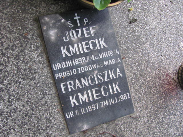 Józef Kmiecik 1898 Kraków-Salwator - Grobonet - Wyszukiwarka osób pochowanych