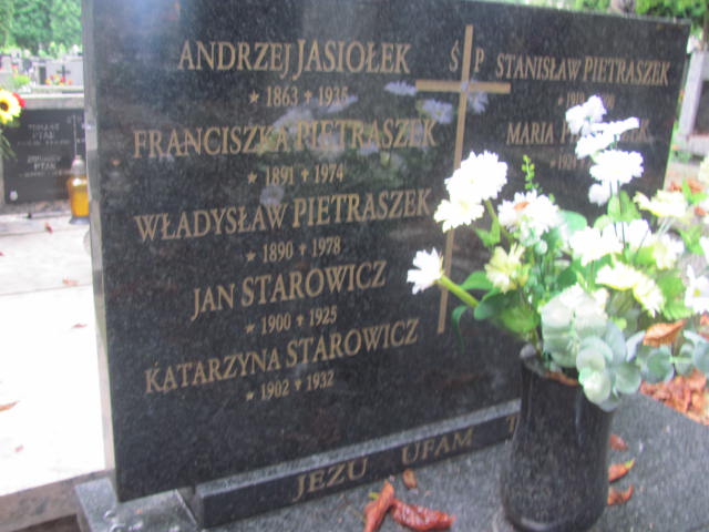 Andrzej Jasiołek 1862 Kraków-Salwator - Grobonet - Wyszukiwarka osób pochowanych