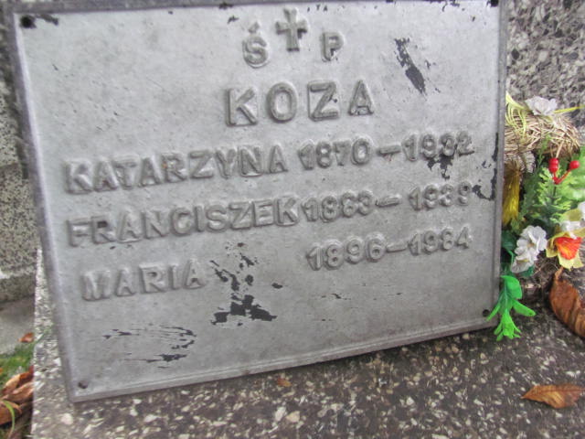 Franciszek Koza 1882 Kraków-Salwator - Grobonet - Wyszukiwarka osób pochowanych