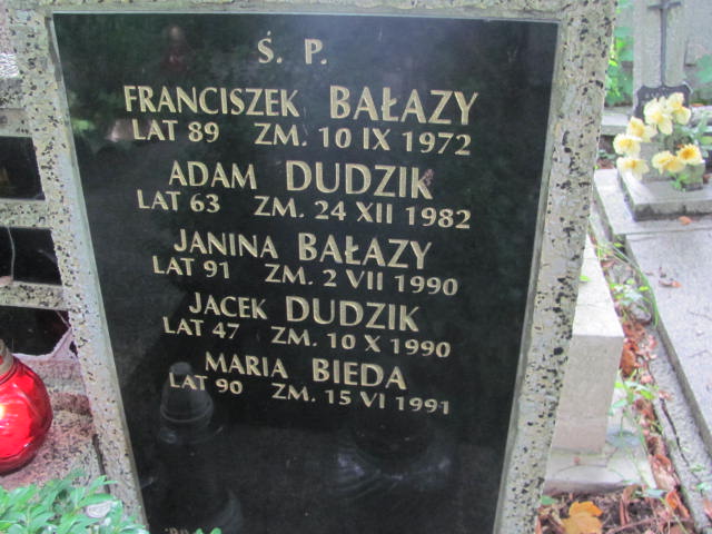 Maria Bieda 1901 Kraków-Salwator - Grobonet - Wyszukiwarka osób pochowanych