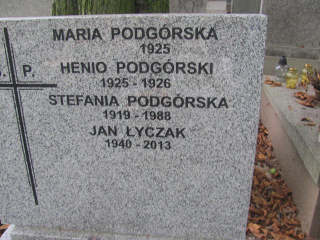 Stefania Podgórska 1919 Kraków-Salwator - Grobonet - Wyszukiwarka osób pochowanych