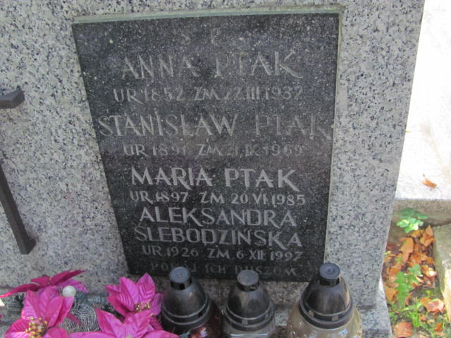 Anna Ptak Kraków-Salwator - Grobonet - Wyszukiwarka osób pochowanych