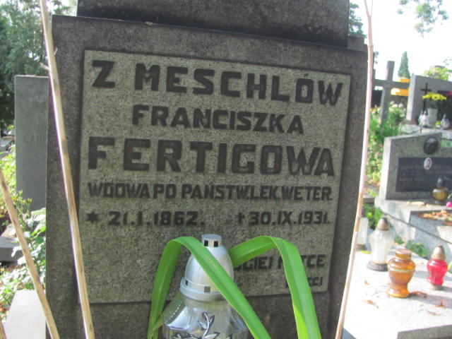Franciszka Fertig 1862 Kraków-Salwator - Grobonet - Wyszukiwarka osób pochowanych