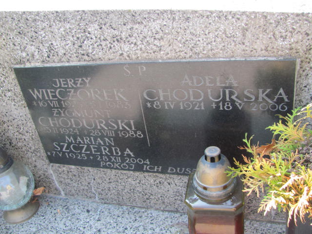 Adela Chodurska 1921 Kraków-Salwator - Grobonet - Wyszukiwarka osób pochowanych