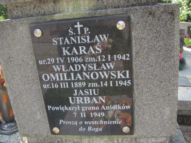 Stanisław Karaś 1906 Kraków-Salwator - Grobonet - Wyszukiwarka osób pochowanych