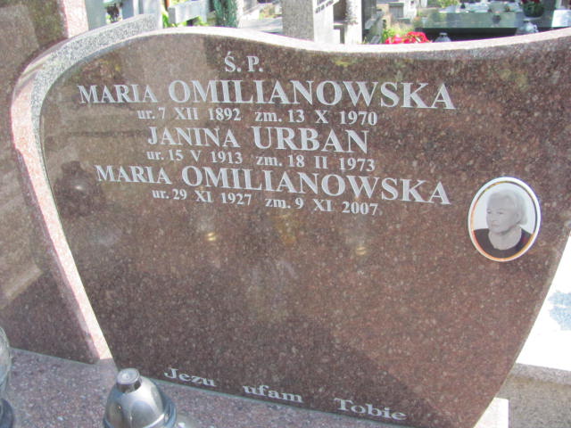 Maria Omilianowska 1892 Kraków-Salwator - Grobonet - Wyszukiwarka osób pochowanych