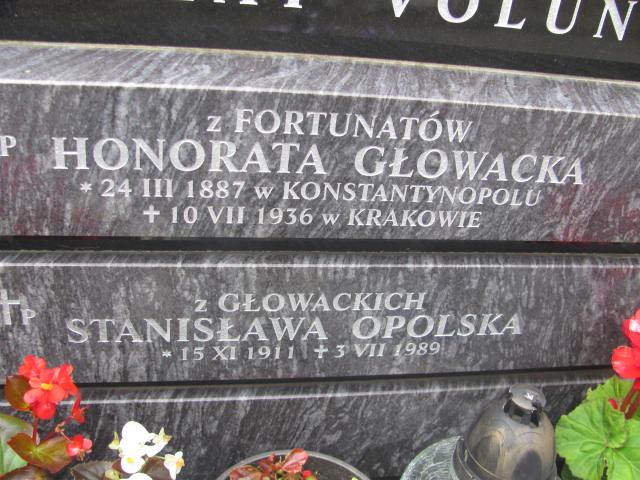 Honorata Głowacka 1887 Kraków-Salwator - Grobonet - Wyszukiwarka osób pochowanych