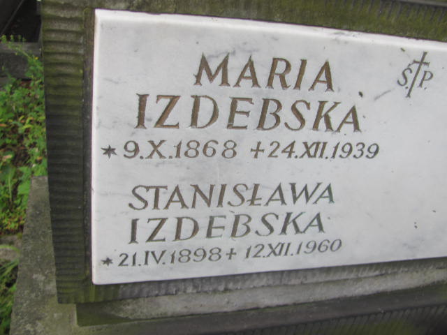Maria Izdebska 1868 Kraków-Salwator - Grobonet - Wyszukiwarka osób pochowanych