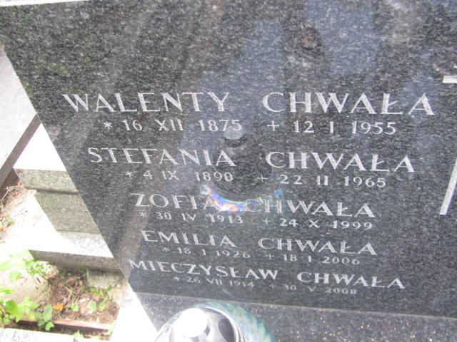 Walenty Chwała 1875 Kraków-Salwator - Grobonet - Wyszukiwarka osób pochowanych