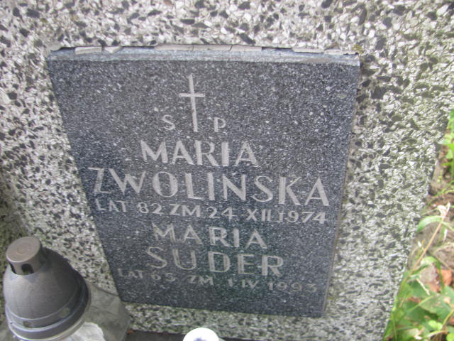 Maria Zwolińska 1894 Kraków-Salwator - Grobonet - Wyszukiwarka osób pochowanych