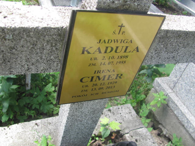 Jadwiga Kadula 1898 Kraków-Salwator - Grobonet - Wyszukiwarka osób pochowanych