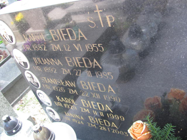 Karol Bieda 1881 Kraków-Salwator - Grobonet - Wyszukiwarka osób pochowanych