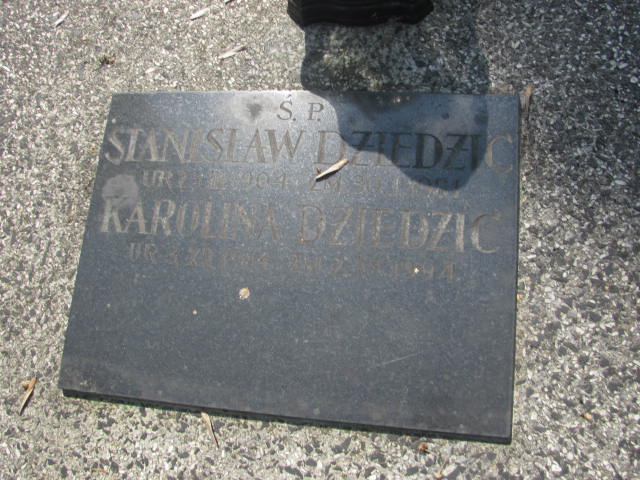 Karolina Dziedzic 1914 Kraków-Salwator - Grobonet - Wyszukiwarka osób pochowanych